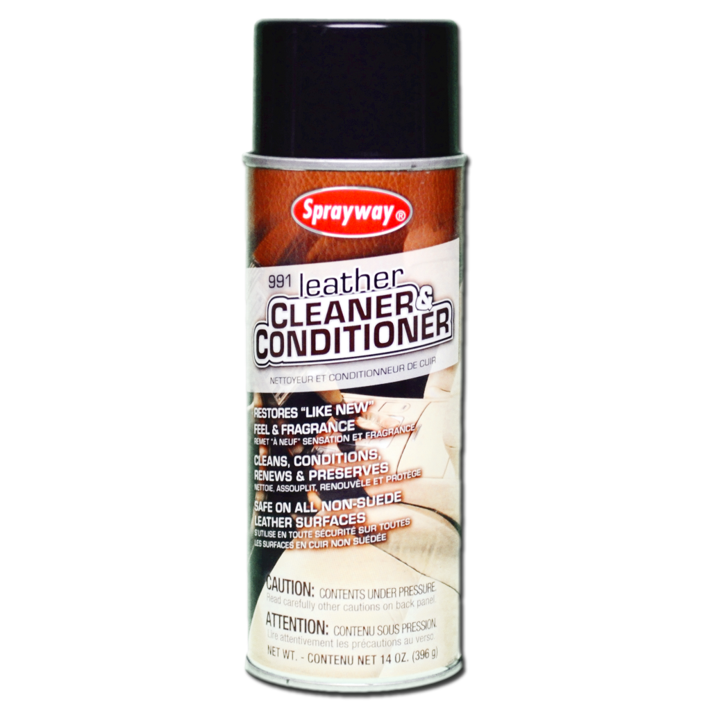 Sprayway Auto Leather Cleaner & Conditioner - Automotive Cleaning Products